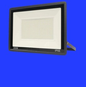 Resim 200 Watt Siyah Slim Kasa Mavi Işık Ip65 Led Projektör 