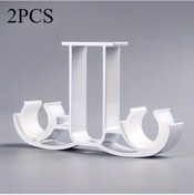 Resim Hightower 2 Adet Beyaz Üstten Montaj 28mm Alüminyum Stor Perde Askı Braketi 