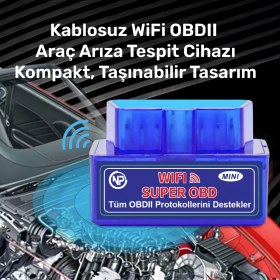 Resim Npo NPC12 Türkçe Obdıı/eobd+Can Modlu Araç Arıza Tespit/silme Cihazı 