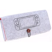 Resim Cbtx Nintendo Switch Uyumlu Taşınabilir Yumuşak Keçe Çanta Saklama Koruyucu Çanta Açık Gri 