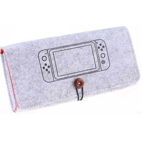 Resim Cbtx Nintendo Switch Uyumlu Taşınabilir Yumuşak Keçe Çanta Saklama Koruyucu Çanta Açık Gri 