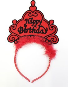 Resim Happy Birthday Yazılı Neon Renk Taç 12 Adet 