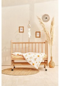 Resim Soley Boho Bebek Nevresim Takımı 100x150 Cm Kiremit 
