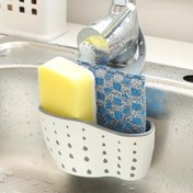 Resim 1 Adet, Mutfak Lavabo Süzgeç Sepeti, Asılabilir Çok Amaçlı Süzgeç Rafı, Teleskopik Bulaşık Kurutma Sepeti, Plastik Lavabo Rafı, Sabun ve Sünger Tutucu, Mutfak Malzemeleri 