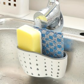 Resim 1 Adet, Mutfak Lavabo Süzgeç Sepeti, Asılabilir Çok Amaçlı Süzgeç Rafı, Teleskopik Bulaşık Kurutma Sepeti, Plastik Lavabo Rafı, Sabun ve Sünger Tutucu, Mutfak Malzemeleri 