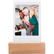 Resim Instax Mini Led Işıklı Ahşap Fotoğraf Çerçevesi 