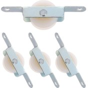 Resim Dış Mekan Şemsiyesi, Sürgülü Kapı Penceresi, Bahçe Şemsiyesi İçin Tek Tekerlekli Mercek Makarası Ve Yedek Parçalar İçin 4'lü Tamir Seti Hh 