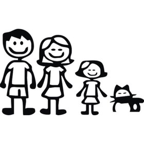 Resim habune Aile Sticker,oto Sticker,arabada Bebek Var Sticker 