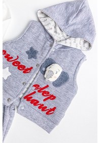 Resim Babymod Fil Figürlü Üçlü Yelekli Kız Bebek Takım 