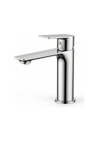Resim Krom Sabit Aç Kapa Kısa Lavabo Bataryası Pirinç Döküm Lavabo Musluğu Krom 