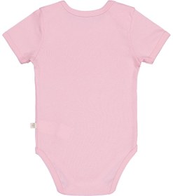 Resim Civil Baby Düz Renkli Kısa Kol 1-3 Yaş Çıtçıtlı Badi - Pembe - Pembe / 18-24 Ay 