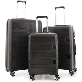 Resim Siyah Ççs 5236 Polipropilen 3 Lü Valiz Seti Siyah 