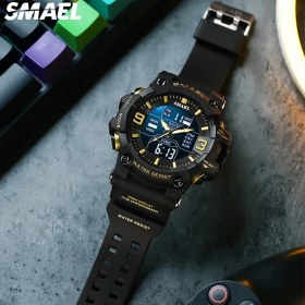Resim 2xudc Ordu Yeşil Smael 8049 Lüks Marka Smael Izle Erkek Saat 5ATM Suya Dayanıklı Erkek Dijital Kuvars Erkek Spor Saat Smael Kutusu ile (Yurt Dışından) 