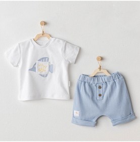 Resim Andywawa Erkek Bebek 2 Li Takım - Mavi - 1-3 Ay - Ac25608-mavi-1-3 Ay Mavi 