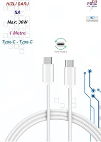 Resim CONOCER Type-c To Type-c Hızlı Şarj Kablosu 30w Pd 5.0a Samsung Huawei Xiaomi Oppo Ipad Data Ve Şarj Kablo 