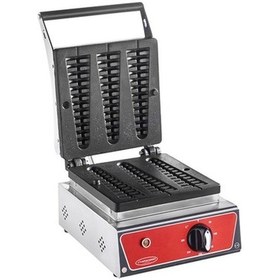 Resim Karacasan Endüstriyel Elektrikli Döküm Çubuk Waffle Makinesi 3 Lü 