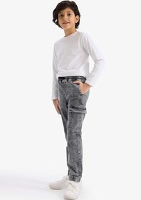 Resim DeFacto Jogger Fit Jean Pantolon Erkek Çocuk 