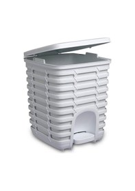 Resim Primanova Palm Pedallı Çöp Kovası Beyaz 