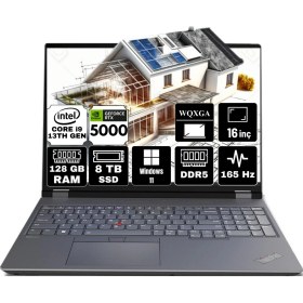 Resim Lenovo Thinkpad P16 Gen 2 Intel Core I9 13980HX 128GB 8tb SSD 16GB Nvıdıa RTX5000ADA WM970 Chipset 16" Wqxga 165Hz 500NITS Windows 11 Pro Taşınabilir Bilgisayar 21FA000BTX-A16 