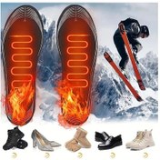 Resim Willowhaven Siyah 36v Isıtmalı Ayakkabı Tabanlığı Karbon Fiber Hızlı Isınma Uzun Süreli Isıtma 