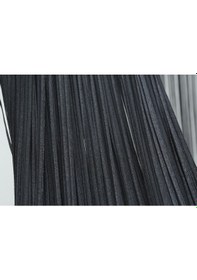 Resim Düz İp Model 180 Cm En 280 Cm Boy Antrasit Renk Hazır İp Perde Antrasit 