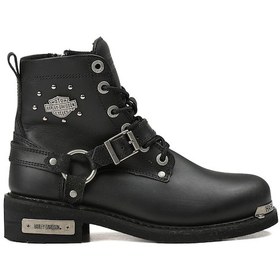 Resim Harley Davidson Siyah Kadın Botu 025Z100423-Black-Derı 