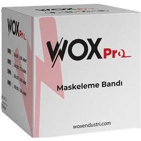 Resim Wox Pro 80 °C Maskeleme Bandı 48 MM x 35 M - 1 Koli 36 Adet 