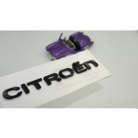 Resim Citroen C4 C5 B7 Bagaj Parlak Siyah Abs 3M 3D Yazı Logo Amblem 