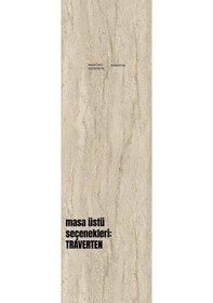 Resim Sezbil Yemek Odası Masa Takımı Bohem Takım Ahşap Masa Takımı Ahşap Sandalye Beyaz 