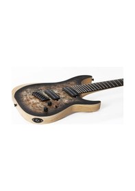 Resim Schecter Reaper-7 Multiscale 7 Telli Elektro Gitar (Charcoalburst) 