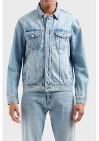 Resim Armani Exchange Erkek Kot Ceket 8nzbp4 Z2p1z 1500 Mavi Mavi 