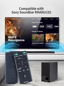 Resim RETROSUN RM-ANU192 Sony Sound Bar Sistemi RM-ANU191 için Yedek Uzaktan Kumanda, Sony Soundbar HT-CT60BT SA-CT60BT SS-WCT60 HT-CT60 SACT60 ile Uyumlu 