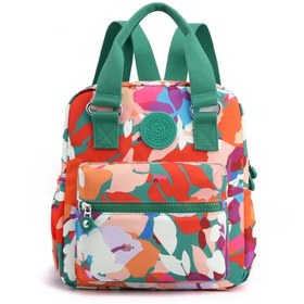 Resim Geeksen Kadın Günlük Küçük Sırt Çantası Beige / Yeşil / Turuncu 
