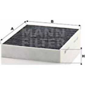 Resim Bmw 3 316 I 2011-2018 Mann Karbonlu Polen Filtresi 