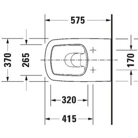 Resim Duravit - Durastyle Tek Klozet, Alttan Çıkışlı Kapak Dahil - 21503900a1- Diğer 