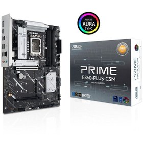 Resim Asus Prime B860-PLUS-CSM 8666MHz (OC) DDR5 Soket LGA1851 M.2 HDMI DP ATX Anakart 