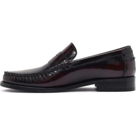 Resim Derimod Erkek Bordo Deri Klasik Loafer 26SFD621122 