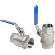 Resim 1" Krom Iki Parçali Küresel Vana 