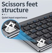 Resim 109 Üç Modlu Kablosuz Bluetooth Klavye Mouse Set Diğer 