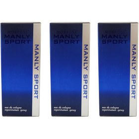 Resim Morfose Manly Sport EDC Çiçeksi Erkek Parfüm 3x125 ml 