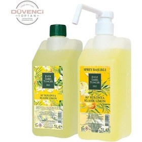 Resim Eyüp Sabri Tuncer Klasik Limon Kolonyası Sprey Ve Yedek Şişe 1 Litre 