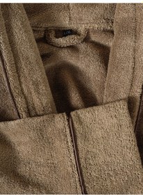 Resim Cotton Box Exclusive Single Bornoz Seti Bej L/XL Bej 