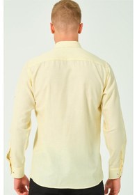 Resim G674 Dewberry Erkek Gömlek-sarı-2 Sarı-2 