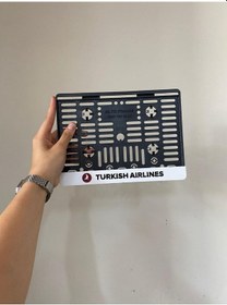 Resim Turkish Airlines Özel Tasarım Motosiklet Pleksi Plakalık 