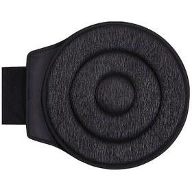 Resim Honeybeeshop Siyah Yaşlılar Ve Hamileler İçin Ergonomik Araba Koltuğu Yastığı Yumuşak Polyester Örgü Çift Halka Tasarım Hafıza Köpük Ped 