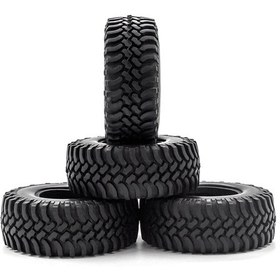 Resim Honmex 1/10 Rc Araba İçin 4 Adet Kauçuk Lastik, Trx4 Scx10 90046 90047 Cc01 Uyumlu, D Çeşidi 110x40mm 