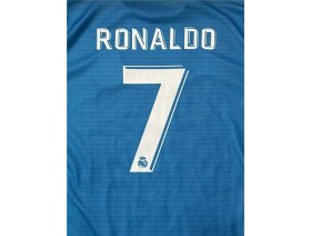 Resim Cristiano Ronaldo 2017 2018 Okyanus Turkuaz Uzun Kol Şampiyonlar Ligi Deplasman Forması 