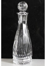 Resim El Yapımı Cam Kapaklı Linea Karaf Sürahi 11x33 Cm 