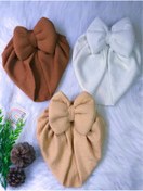 Resim UmBaby 3 Adet Kız Bebek Bone Bandana 0/2 Yaş Pamuklu Soft Yaz Renkleri 
