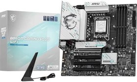Resim MSI B860M GAMING PLUS WIFI SOKET 1851 DDR5 8600MHZ(OC) 3xM.2 1x TB4 HDMI DISPLAY 5G LAN WIFI 7 mATX 